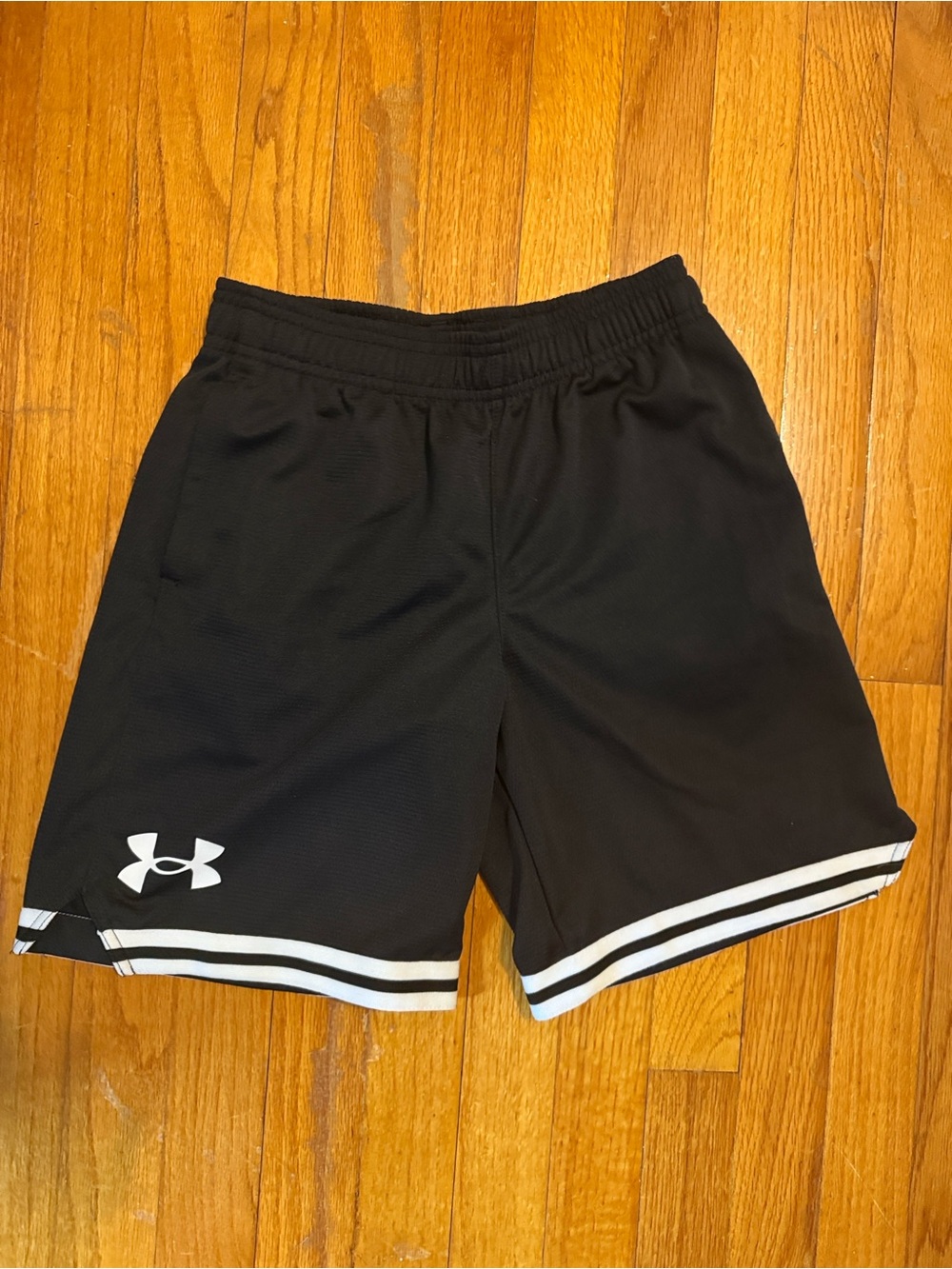 Under Armour Black Shorts with White Trim